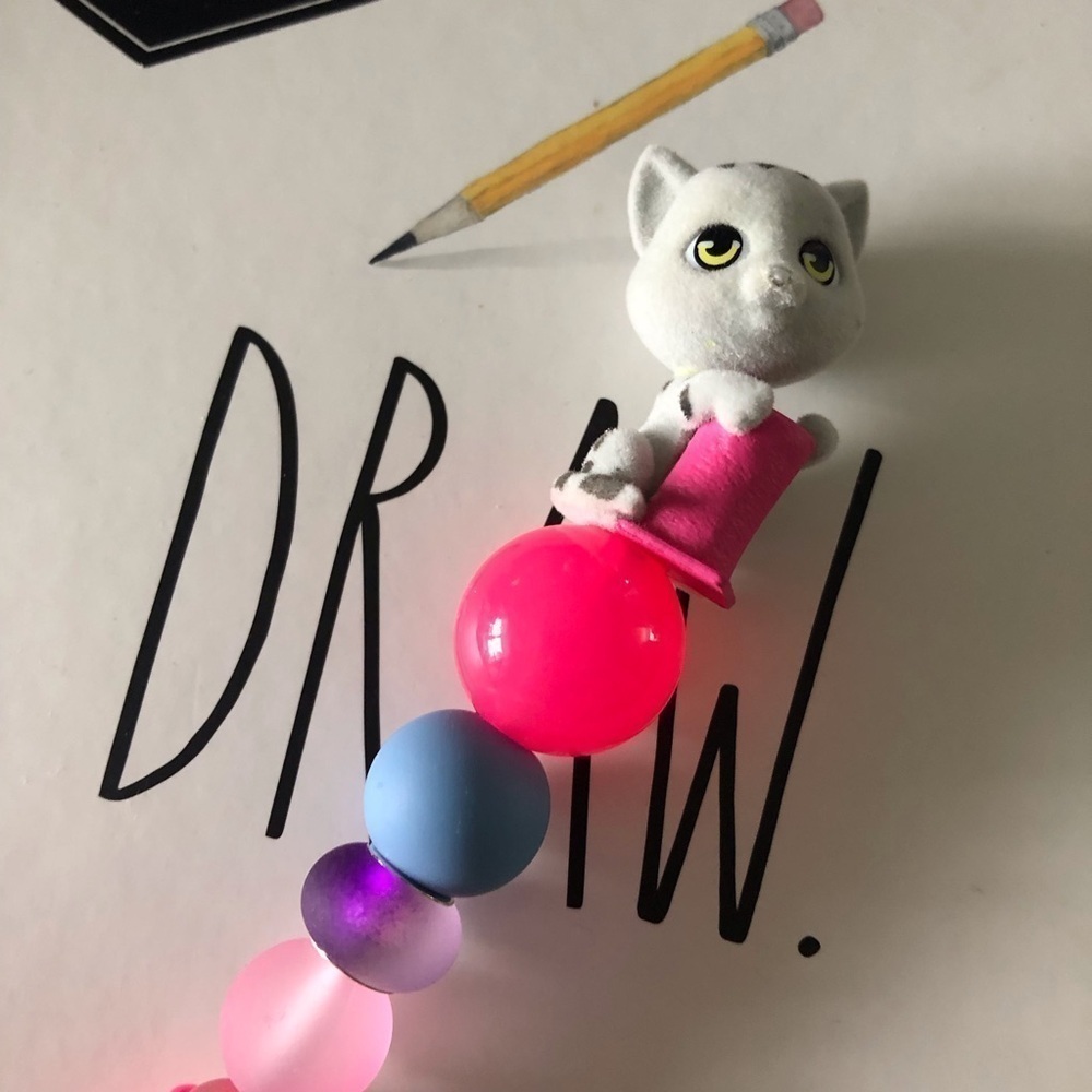 Kitty in my Pocket: Bella Oriental Tabby Cat handmade pen